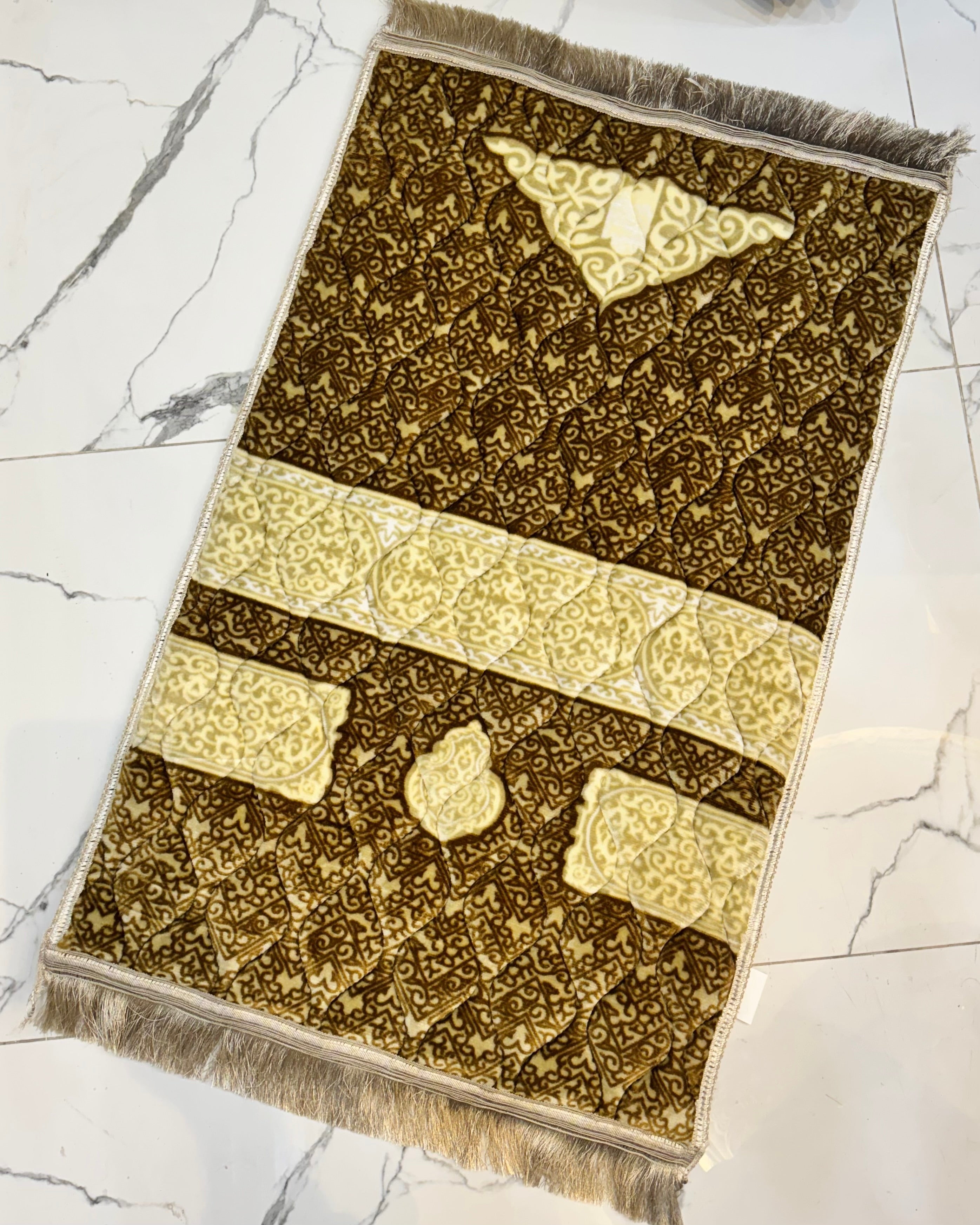 Luxury Foam Filled Soft Prayer Mats Golden