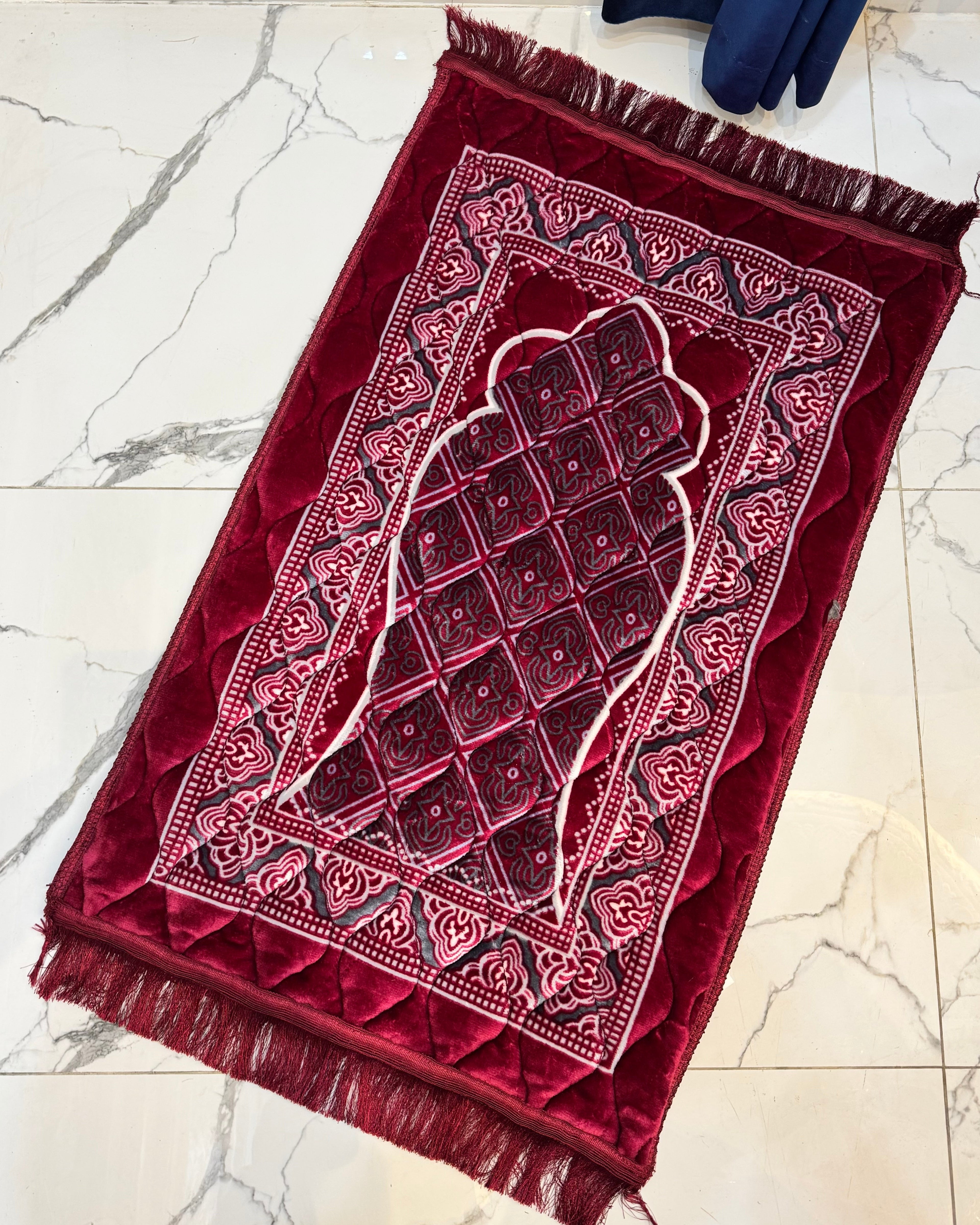 Luxury Foam Filled Soft Prayer Mats Black