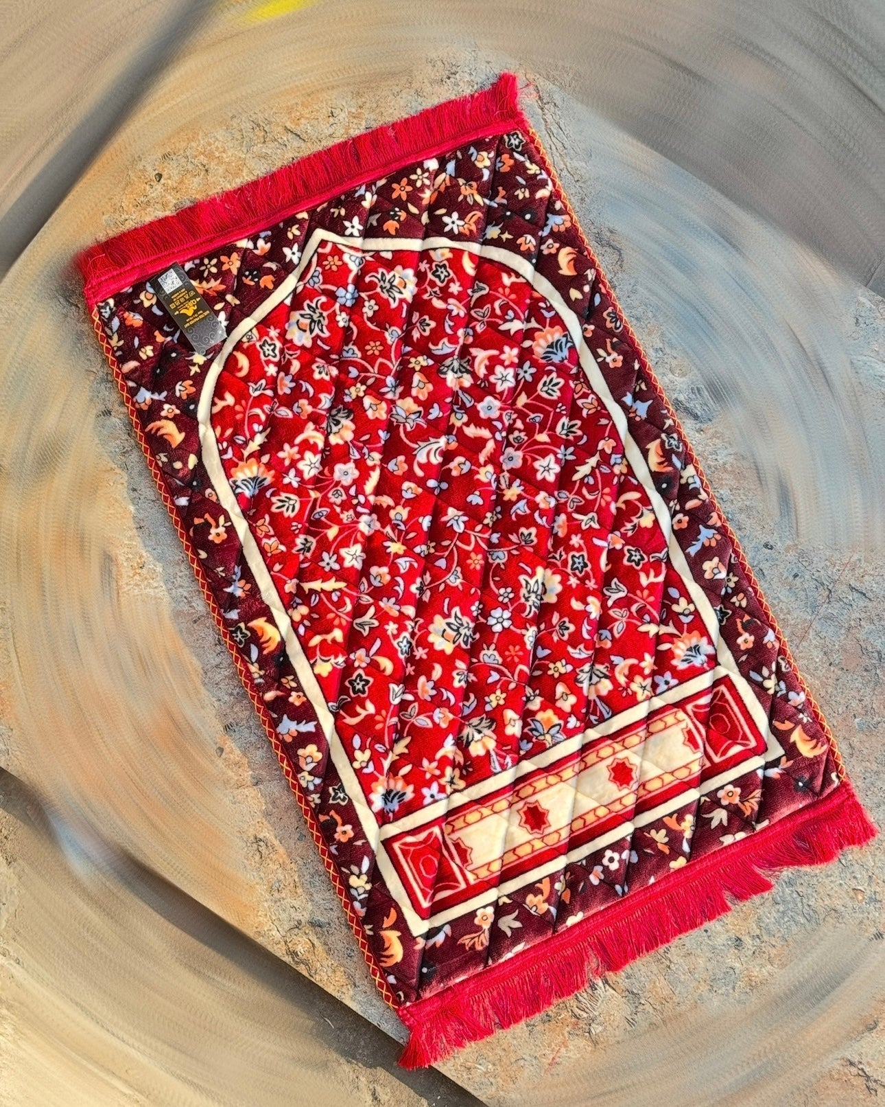 Luxury Foam Filled Soft Prayer Mats Red