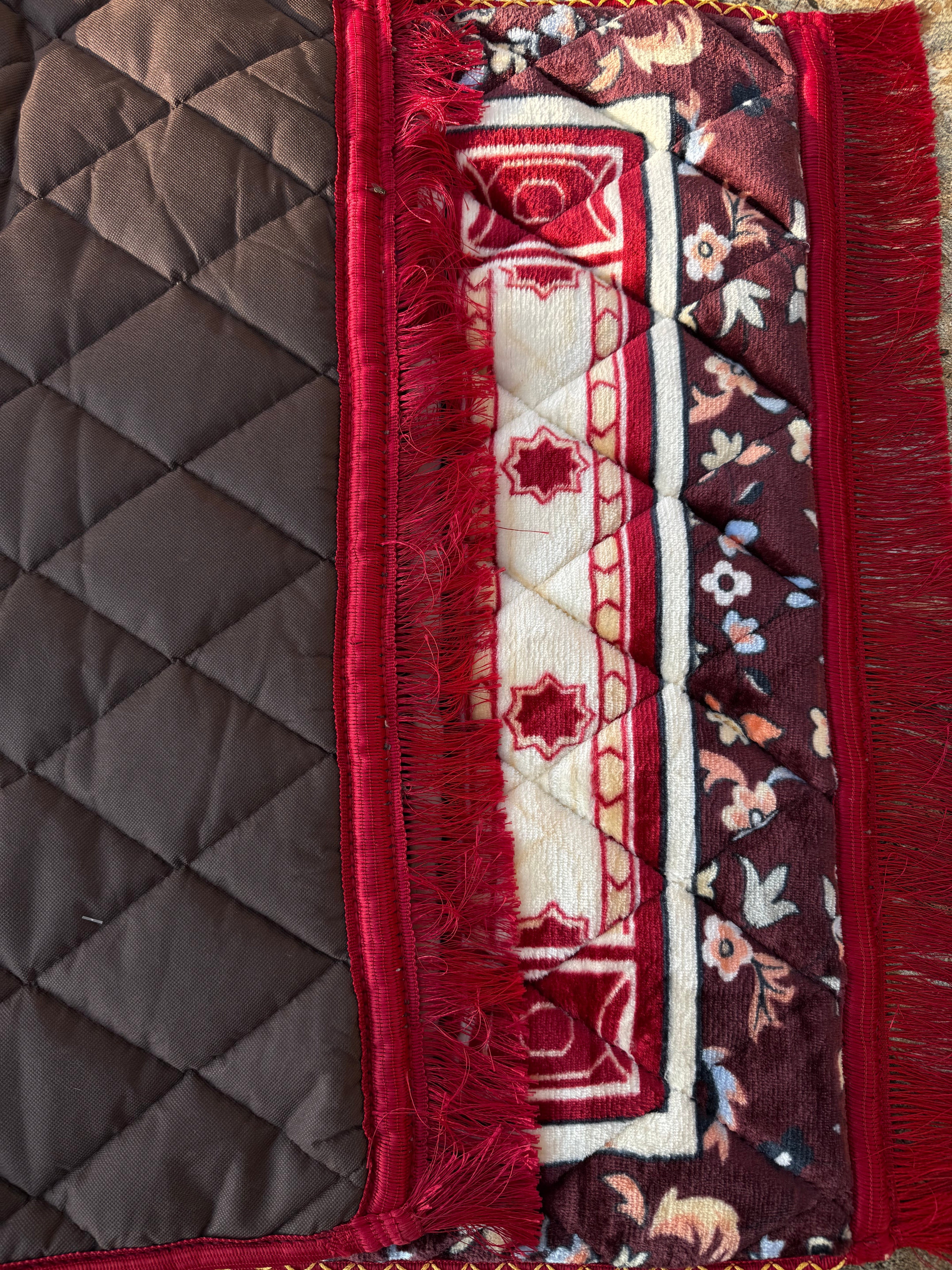 Luxury Foam Filled Soft Prayer Mats Green