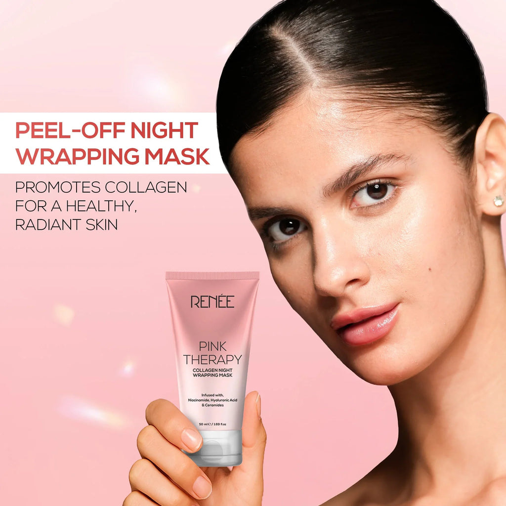 RENEE Pink Therapy Collagen Night Wrapping Anti-Aging Face Mask